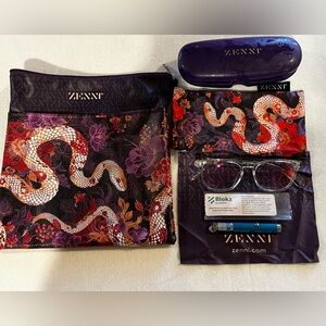 Zenni Optical’s 2025 Lunar New Year Blue Light Glasses and accessories set.